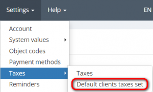 Default taxes list page.png