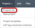 Projects menu project list.png